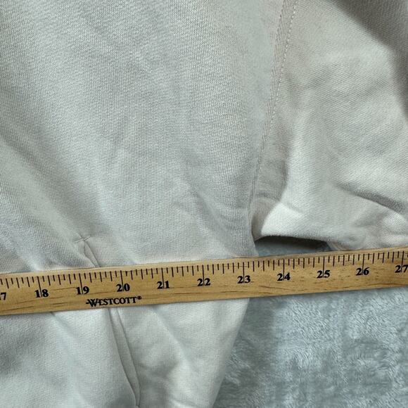 Abercrombie & Fitch New Sweatshirt Pullover Hoodie Women Sz XL Ivory Pockets - Picture 6 of 9